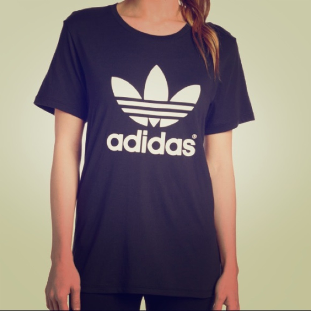 Classic adidas originals black logo t - Picture 1 of 5